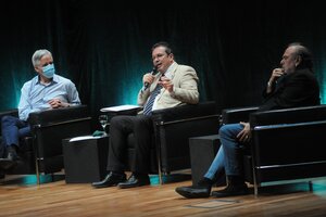 Proyecto Ballena en el CCK: García Linera, Jorge Alemán y Tristán Bauer abrieron el encuentro (Fuente: Guadalupe Lombardo)