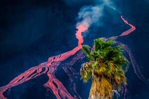 Volcán de La Palma: un terremoto de 4,9 generó una nueva explosión de lava (Fuente: EFE)