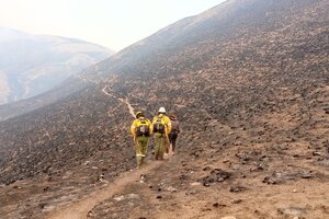 Amblayo: el fuego avanza sobre los pastizales y se vuelve "incontrolable"