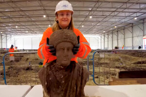 Reino Unido: hallan estatuas y reliquias romanas en una excavación ferroviaria