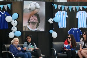 El gran homenaje a Maradona en el Espacio Memoria exESMA, por dentro (Fuente: Alejandro Leiva)