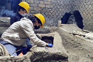 Impresionante hallazgo: descubren en Pompeya la habitación de una familia de esclavos bien conservada (Fuente: EFE)