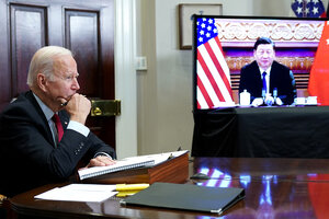 Xi Jinping y Joe Biden mantuvieron su primer diálogo formal  (Fuente: EFE)