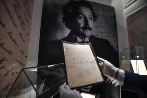 Un manuscrito de Einstein fue subastado al precio récord de 11,6 millones euros   (Fuente: AFP)