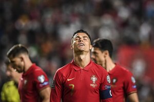 Sorpresa: Italia o Portugal se quedarán sin Mundial de Qatar (Fuente: AFP)