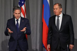 Sergei Lavrov le dijo a Antony Blinken que Rusia no quiere "ningún conflicto" en Ucrania