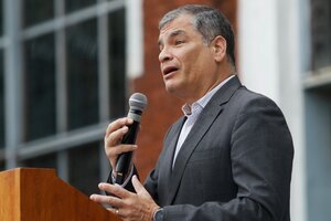Rafael Correa: "Con el lawfare han demorado la historia, pero no la podrán detener" (Fuente: Leandro Teysseire)