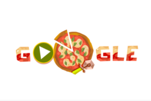 El doodle de Google para homenajear a la pizza