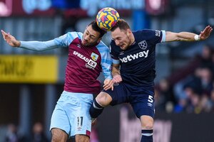 Premier League: el West Ham de Lanzini igualó frente al Burnley  (Fuente: AFP)