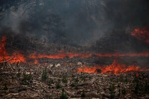 Incendios en Río Negro y Neuquén: el fuego no da tregua y el clima dificulta el combate
