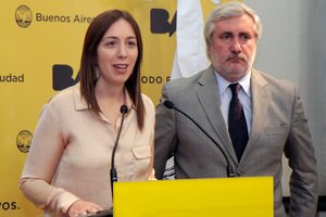 María Eugenia Vidal y Julio Conte Grand detrás del caso Anahí Benítez (Fuente: NA)