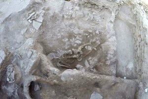 Se descubrieron restos humanos de una catástrofe de hace 3600 años  (Fuente: Twitter @archaeologyEAA)