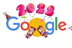Google celebra con un doodle la llegada del 2022 
