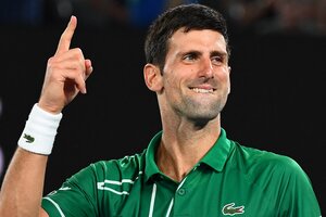 Novak Djokovic, el máximo campeón de Australia, tras la victoria judicial (Fuente: AFP)