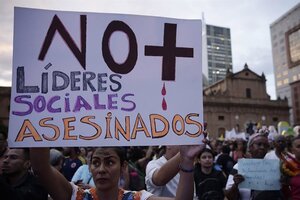 Colombia: al menos 78 defensores de derechos humanos fueron asesinados en 2021 (Fuente: EFE)