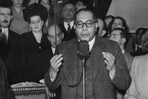 El ministro de Salud de Perón, Ramón Carrillo.-