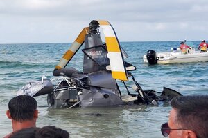 Cayó un helicóptero en Florianópolis: tres heridos 