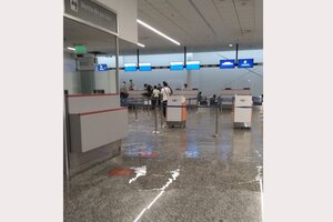 Fuerte temporal en Ezeiza: inundaciones y destrozos en el Aeropuerto Internacional