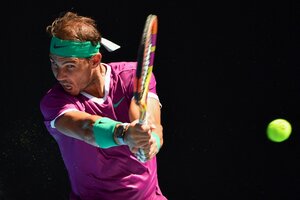 Rafael Nadal, imparable en el Abierto de Australia (Fuente: AFP)