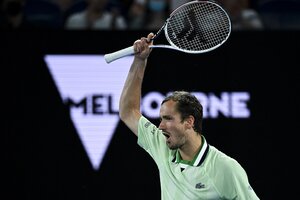 Medvedev concretó una remontada épica y ya está en semifinales de Australia (Fuente: EFE)
