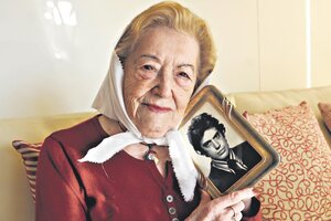 Sara Rus, sobreviviente de Auschwitz y Madre de Plaza de Mayo Línea Fundadora. (Fuente: Sandra Cartasso)