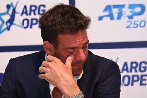 Del Potro anunció que el Argentina Open será su "despedida" del tenis (Fuente: Télam)