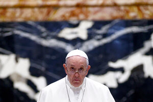 El papa Francisco aseguró que "la muerte no es un derecho" (Fuente: AFP)