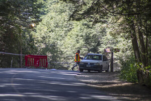 Femicidio en Bariloche: rastros de sangre en el auto del sospechoso (Fuente: Télam)