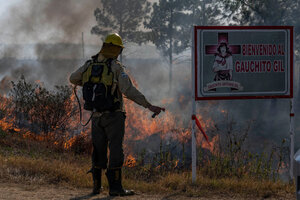 San Juan enviará asistencia a Corrientes para combatir los incendios forestales (Fuente: Télam)