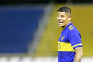 Boca: Marcos Rojo será titular este sábado ante Independiente (Fuente: Fotobaires)