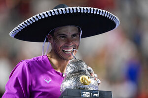 Rafael Nadal se quedó con el Abierto de Acapulco (Fuente: AFP)