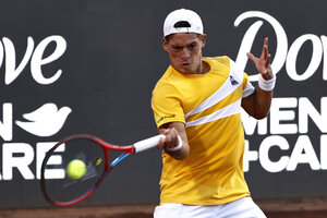 Sebastián Báez perdió la final del ATP 250 de Chile (Fuente: EFE)