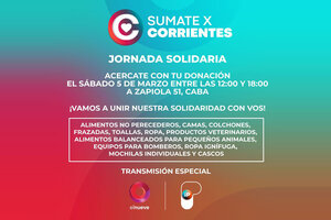 “Sumate por Corrientes”, transmisión solidaria y colecta de Canal 9 e IP para los damnificados por los incendios