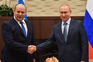 Putin se reunió en Moscú con el primer ministro de Israel (Fuente: AFP)