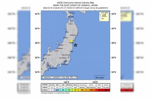 Fuerte terremoto y alerta de tsunami en Japón