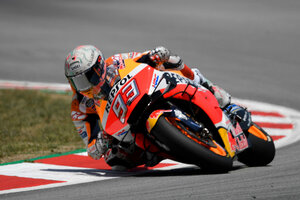 MotoGP: Márquez sufrió una caída impresionante el Gran Premio de Indonesia