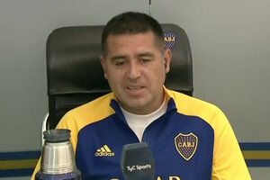 Reapareció Riquelme y sacó pecho con el triunfo de Boca en el Superclásico (Fuente: Captura de TV)