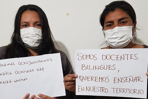 Maestras wichís continúan su reclamo y piden ejercer en sus propios territorios 