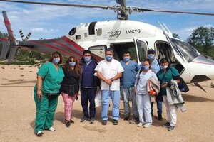 Médicos volaron hasta Rivadavia para atender a la población