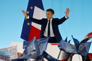 Elecciones en Francia: qué dijo Emmanuel Macron tras los resultados que lo ubican en el balotaje (Fuente: AFP)