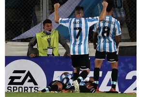 Copa Sudamericana: Racing derrotó 2 a 0 Cuiabá en el Cilindro de Avellaneda (Fuente: AFP)