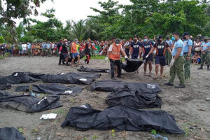 Filipinas: más de 130 muertos y centenares de desaparecidos tras el paso de Megi (Fuente: AFP)