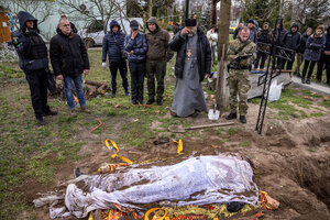 Conflicto Rusia Ucrania: de vigilar vivos a encontrar muertos (Fuente: AFP)