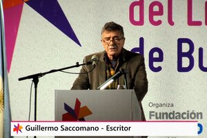 Guillermo Saccomanno inauguró la Feria del Libro