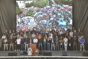 Una multitud celebró el Día del Trabajador en la 9 de Julio (Fuente: Télam)
