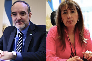 El senador Martín Doñate (Unidad Ciudadana) y la diputada Roxana Reyes (UCR). (Fuente: Télam)