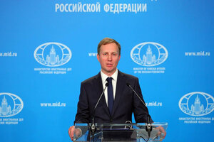 Alexey Zaitsev, vicedirector de información y prensa del ministerio de Relaciones Exteriores de Rusia.