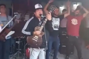 Pity Álvarez volvió a cantar: el video que lo muestra con una banda de rock 