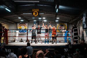 El ring profesional de "La cultura del barrio", en la calle Murillo al 900. (Fuente: Gentileza La cultura del barrio)