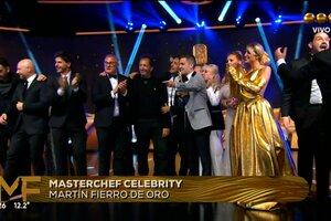 "Masterchef celebrity" ganó el Martín Fierro de Oro